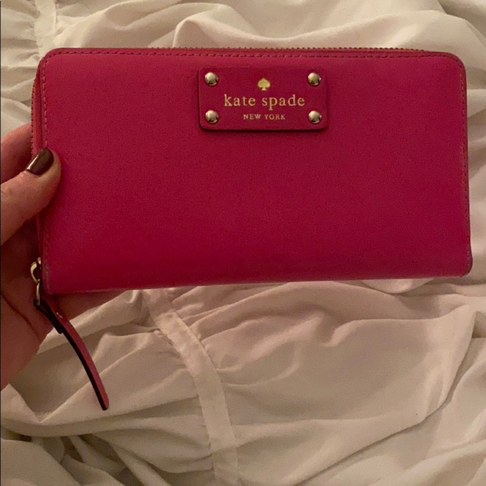 Hot pink Kate Spade Wallet